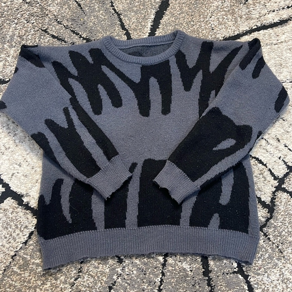 Men graphic pattern sweater